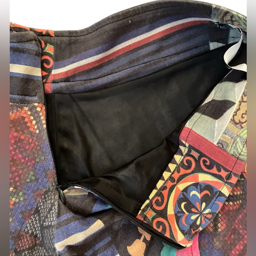 Multicolor Desigual abstract Patterned Women's Sk… - image 5